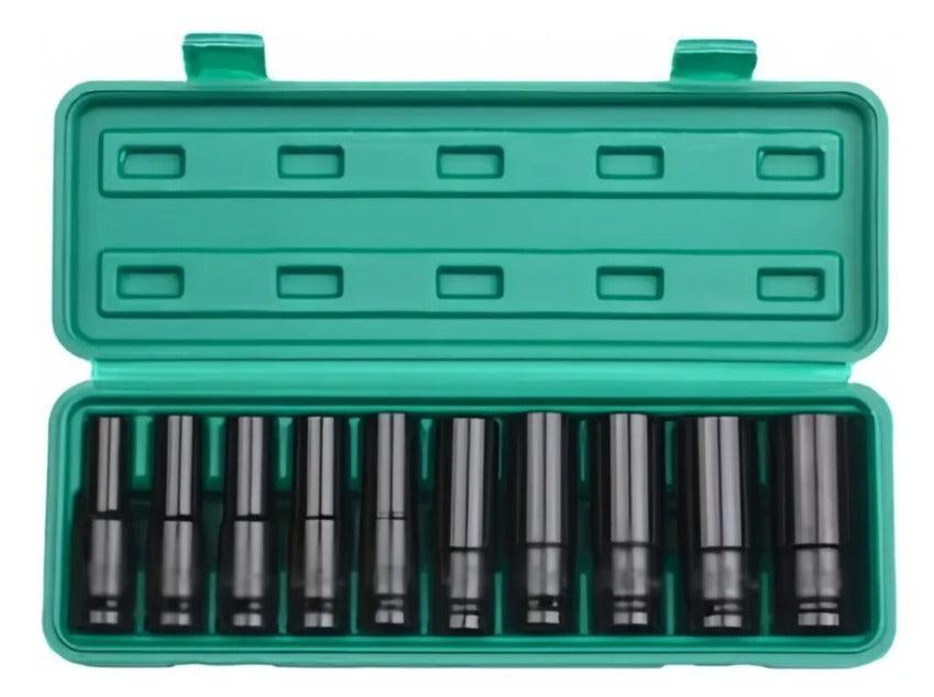 Set Dados De Impacto 1/2 10 Piezas8-24mm