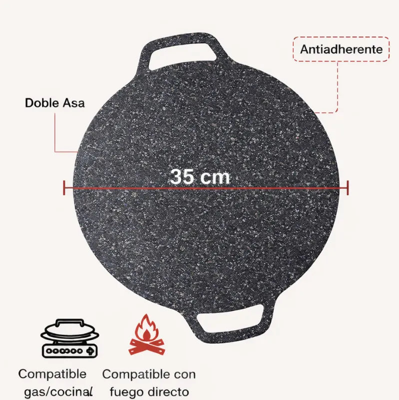 DISCO CHEFSY Plancha parrillera para cocinar y compartir