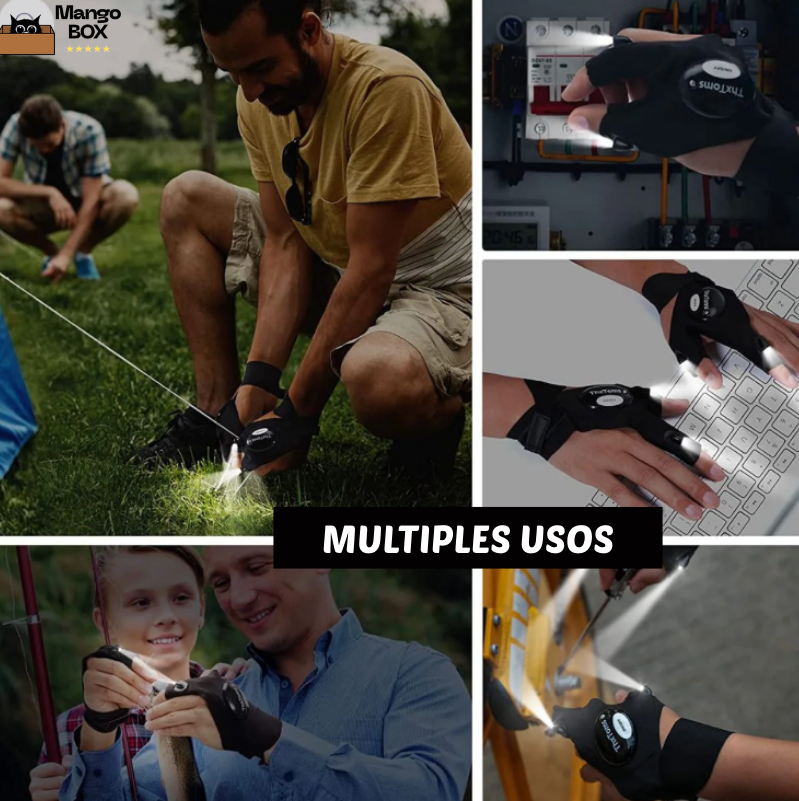 GUANTES CON LUZ LED