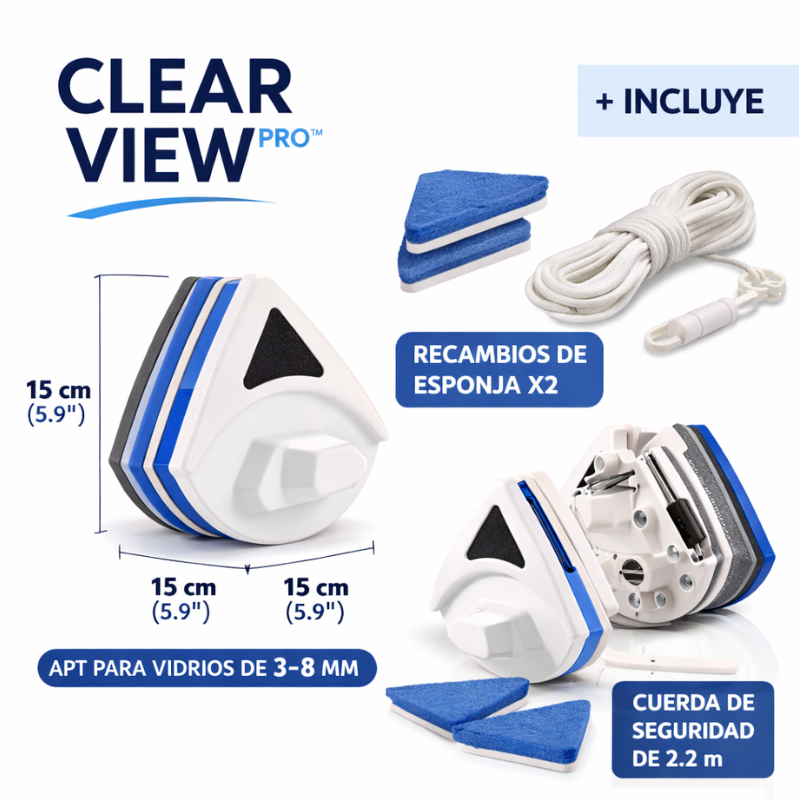 CLEAR VIEW PRO™ Ventanas impecables sin exponerte al peligro exterior