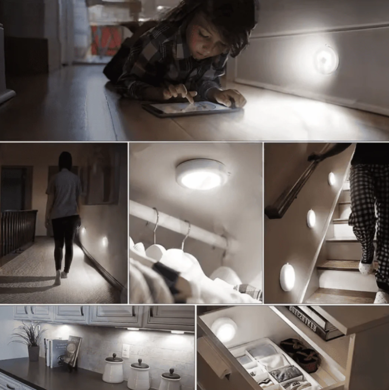 PACK DE 3 LUCES LED CON SENSOR RECARGABLES