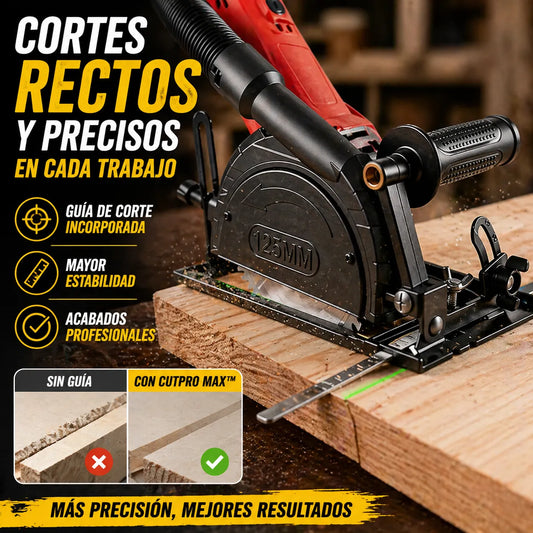 ADAPTADOR CUT PRO MAX™ Convierte tu esmeril en una sierra precisa y profesional