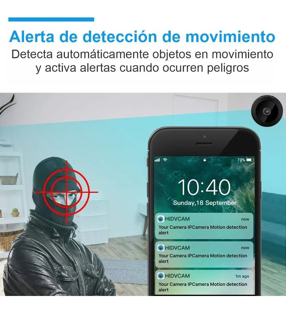 MINI CAMARA ESPIA Mantén un ojo en lo que más importa, día y noche.