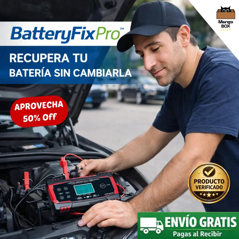 BATTERY FIX PRO™ Recupera y prolonga la vida de tu batería sin cambiarla