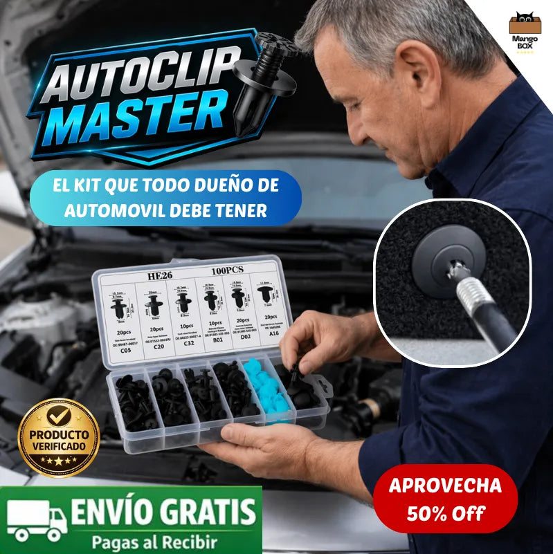 AUTOCLIP MASTER Repara y asegura piezas de tu auto fácilmente en casa