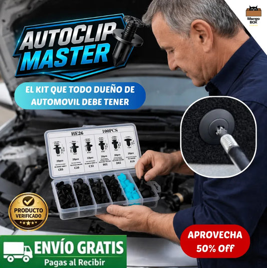 AUTOCLIP MASTER Repara y asegura piezas de tu auto fácilmente en casa