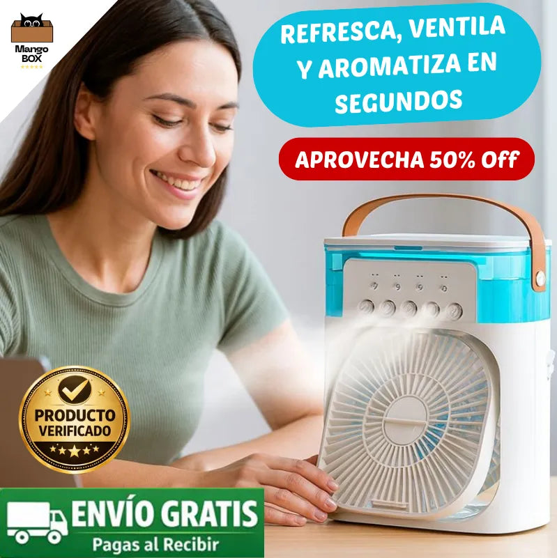 MINI CLIMA FRESH Ventila, humidifica y refresca tu espacio al instante