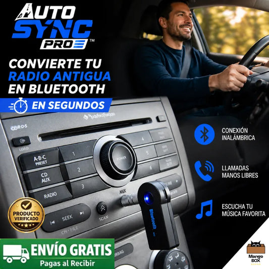 AUTO SYNC PRO™ Convierte tu radio antigua en Bluetooth sin cables.