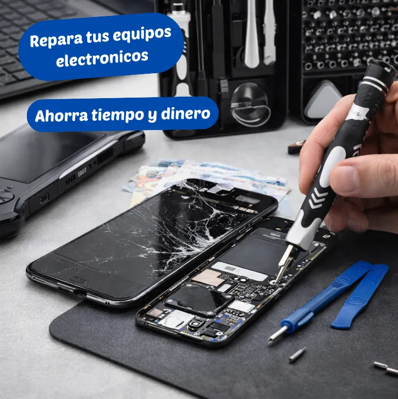 FIX PRO MASTER Kit todo en uno para reparar dispositivos electrónicos con la máxima precisión