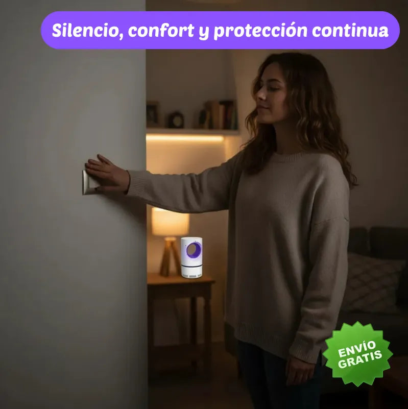 LAMPARA ATRAPA MOSQUITOS Elimina mosquitos en tu casa las 24 horas