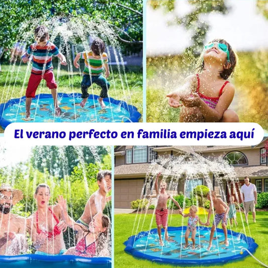 ALFOMBRA SPLASH FAMILY  Diversión segura y refrescante para toda la familia