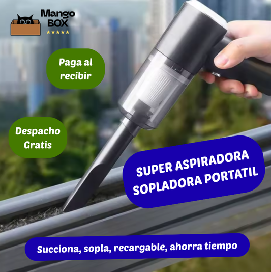 SUPER ASPIRADORA SOPLADORA PORTATIL
