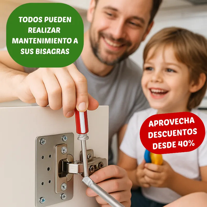 PLACAS DE REPARACION DE BISAGRAS (PACK 6 UNIDADES)