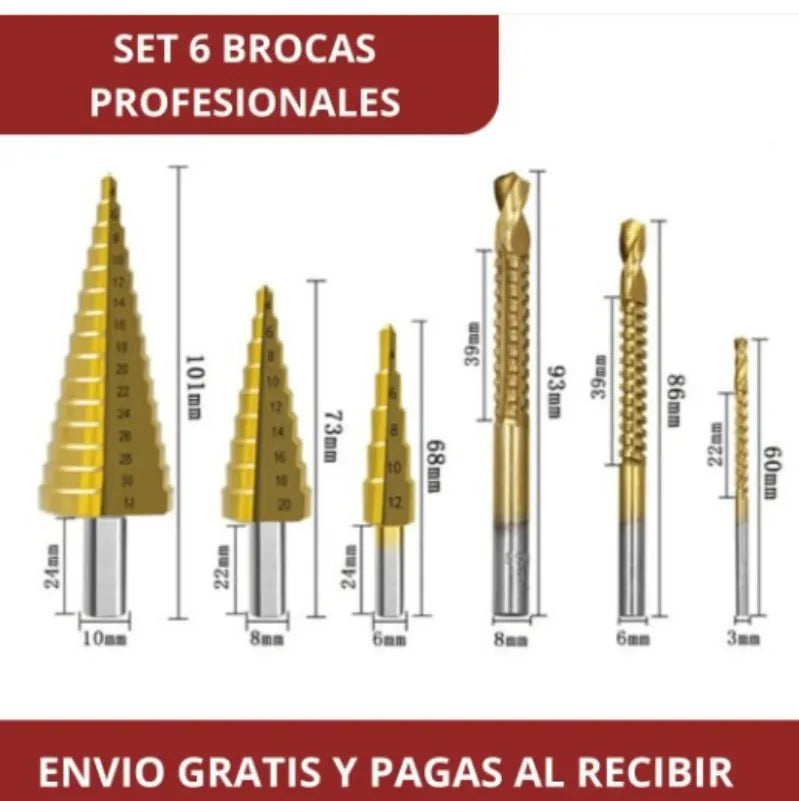 STEPCUT TITANIUM™ Ahorra tiempo perforando con precisión en segundos