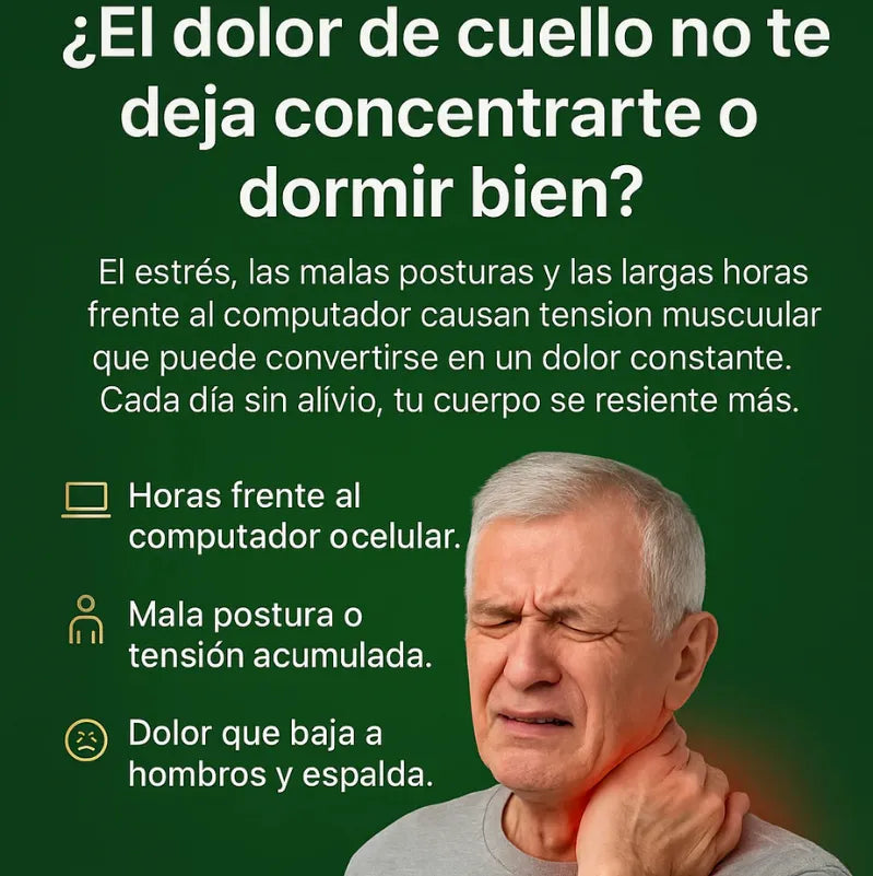 PACK 10 PARCHES PARA CUELLO CERVICAL - Alivio natural y efectivo