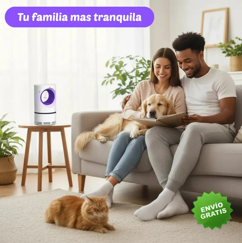 LAMPARA ATRAPA MOSQUITOS Elimina mosquitos en tu casa las 24 horas