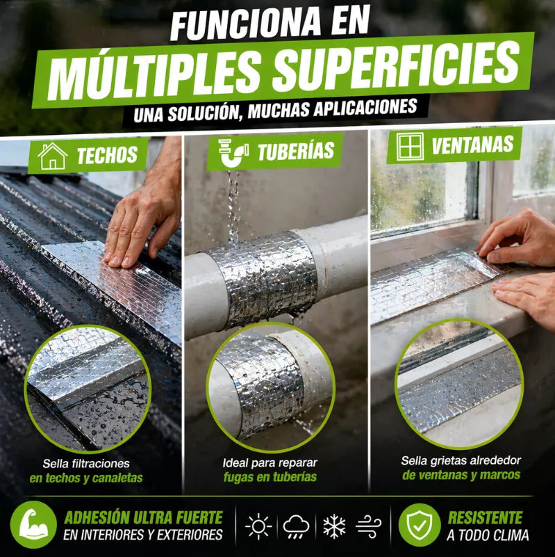 WATER PROOF TAPE Sella goteras al instante sin obras ni complicaciones