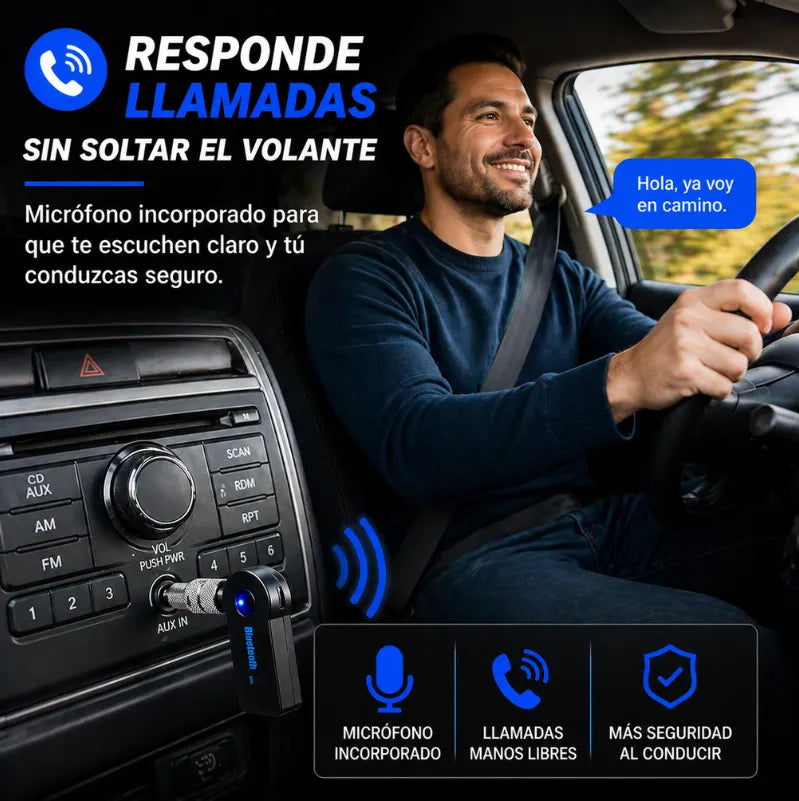 AUTO SYNC PRO™ Convierte tu radio antigua en Bluetooth sin cables.