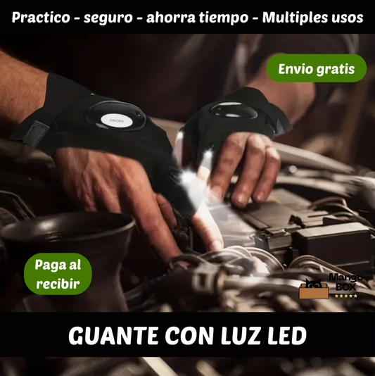 GUANTE CON LUZ LED