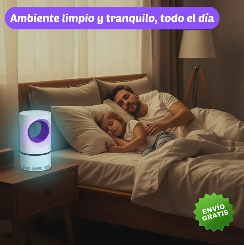 LAMPARA ATRAPA MOSQUITOS Elimina mosquitos en tu casa las 24 horas