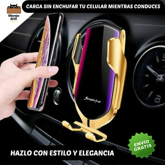 SOPORTE-CARGADOR INALAMBRICO PARA CELULAR