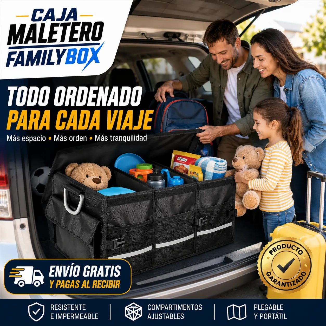 CAJA MALETERO FAMILYBOX Viaja con todo ordenado y fácil de encontrar
