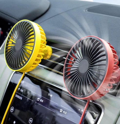 Ventilador De Coche Con Clip Recargable