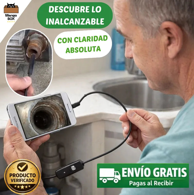 VISION TEK HOME Revisa tuberías y espacios difíciles desde tu celular