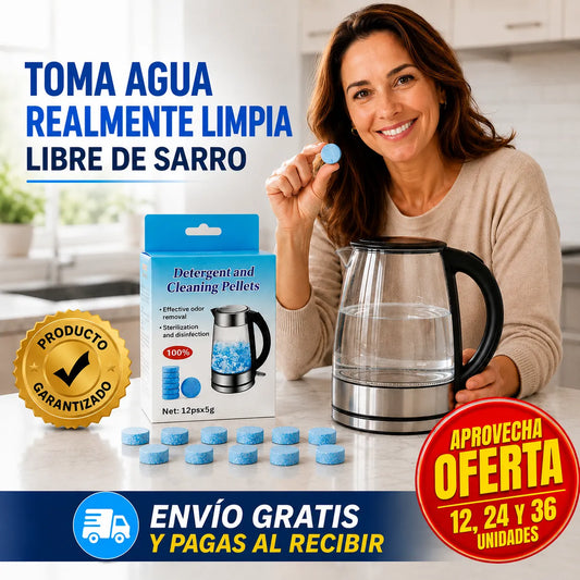 Pastillas SARRO CLEAN   Elimina el sarro de tu hervidor y toma agua limpia