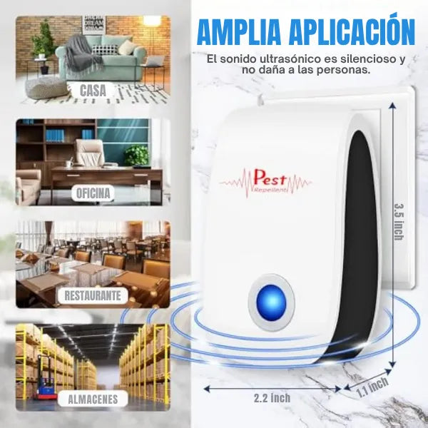 REPELENTE ULTRASÓNICO PARA PLAGAS - ENVIO GRATIS Y PAGAS AL RECIBIR