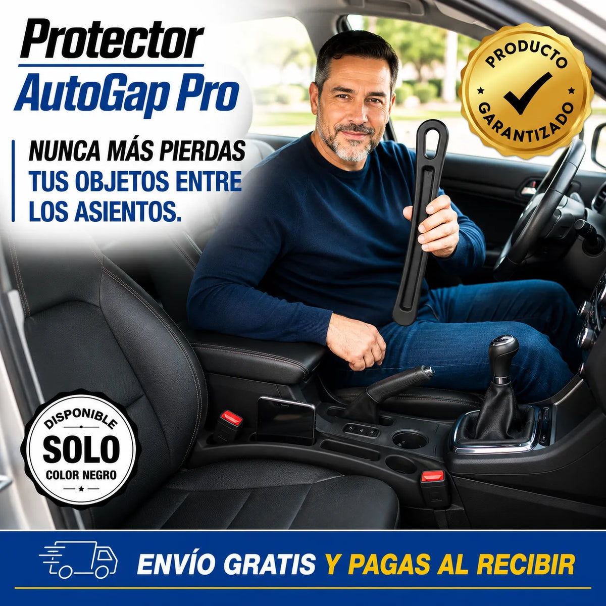 PROTECTOR AUTOGAP PRO   Evita que tus objetos caigan entre los asientos