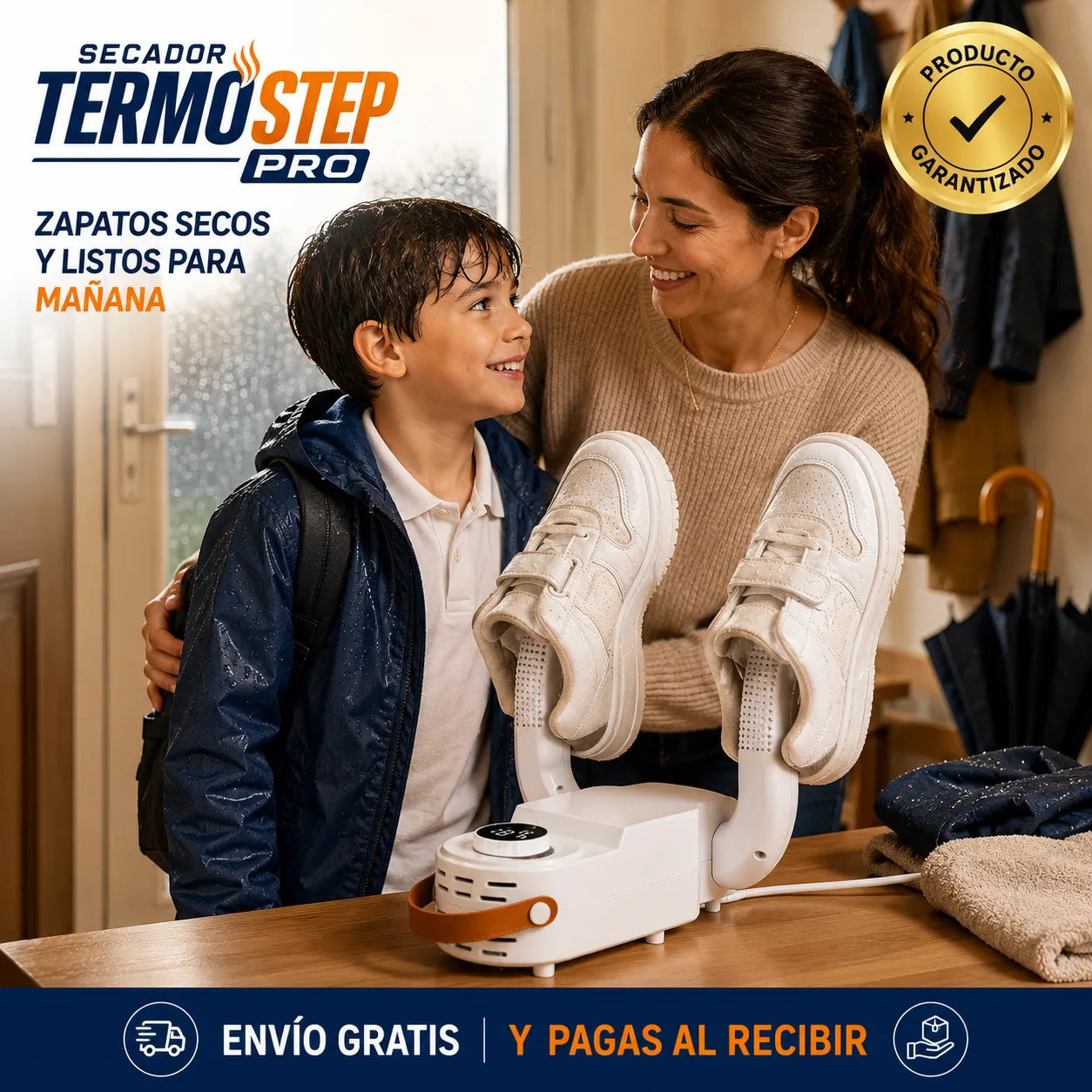 SECADOR TERMOSTEP PRO   Seca tu calzado y déjalo listo para volver a usar en minutos.