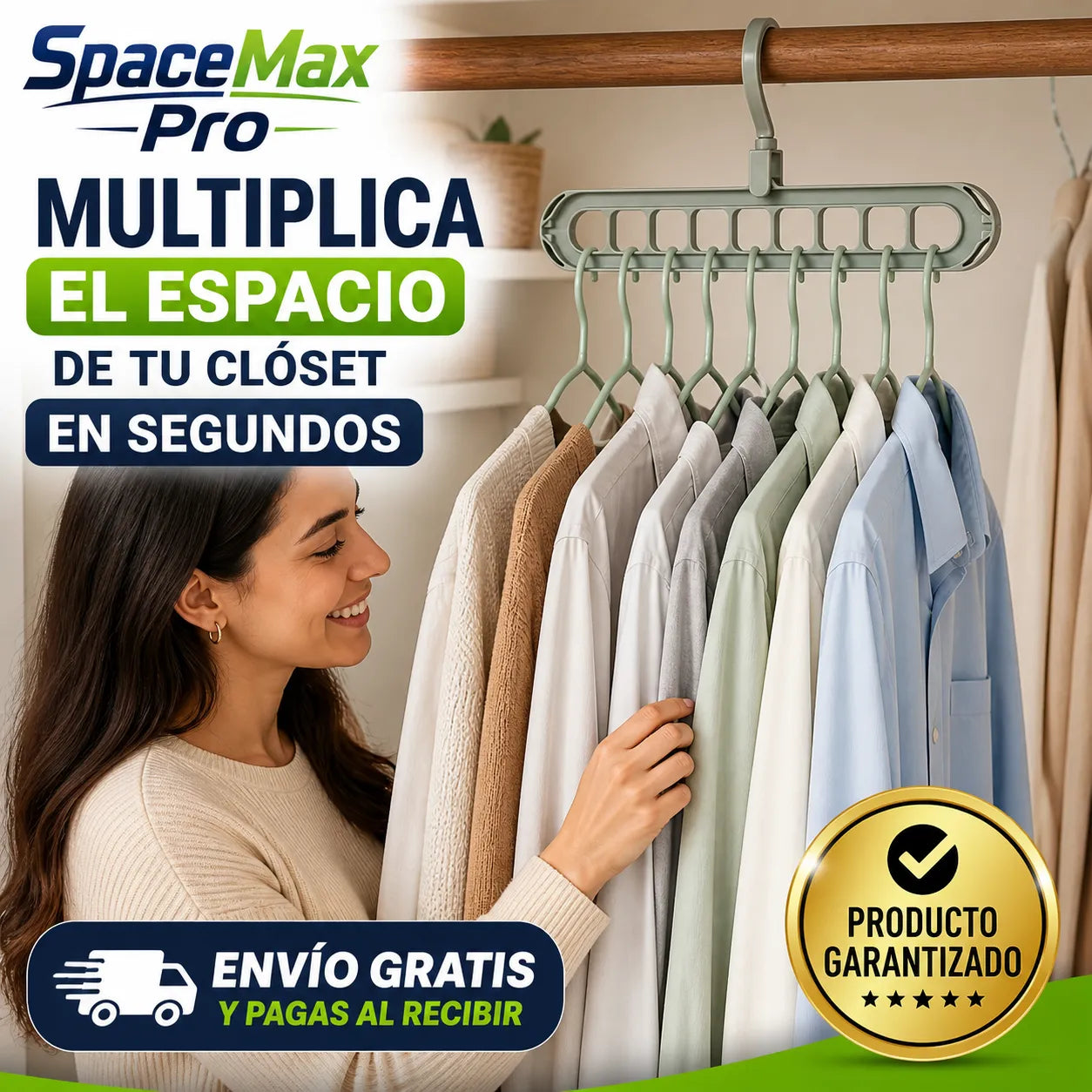 SPACE MAX PRO Multiplica el espacio de tu clóset en segundos