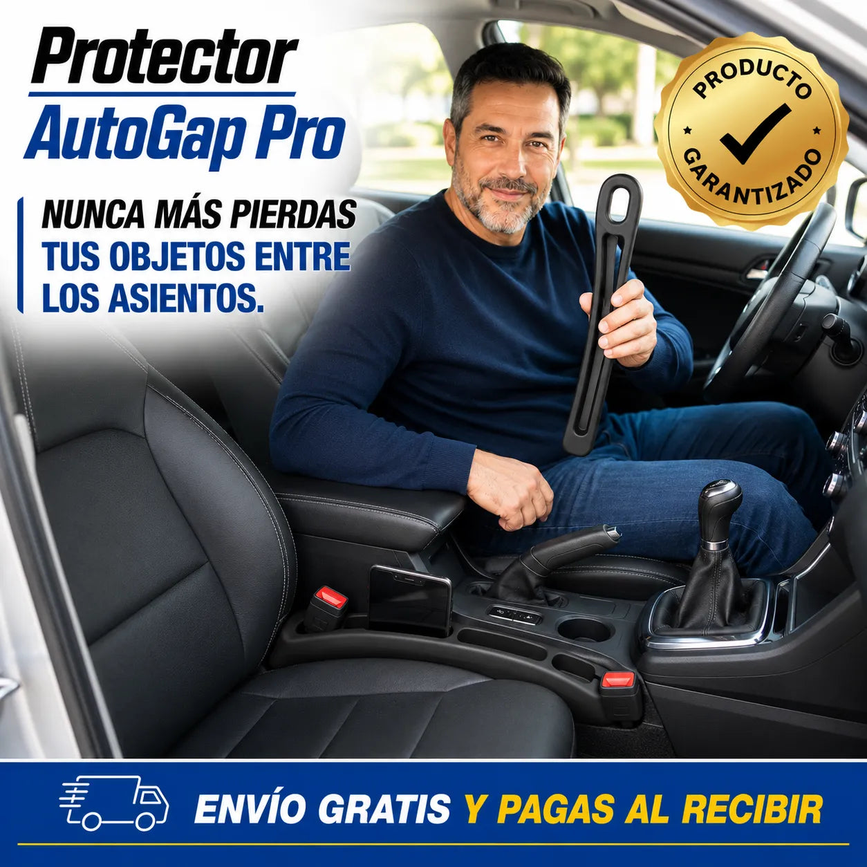 PROTECTOR AUTOGAP PRO   Evita que tus objetos caigan entre los asientos