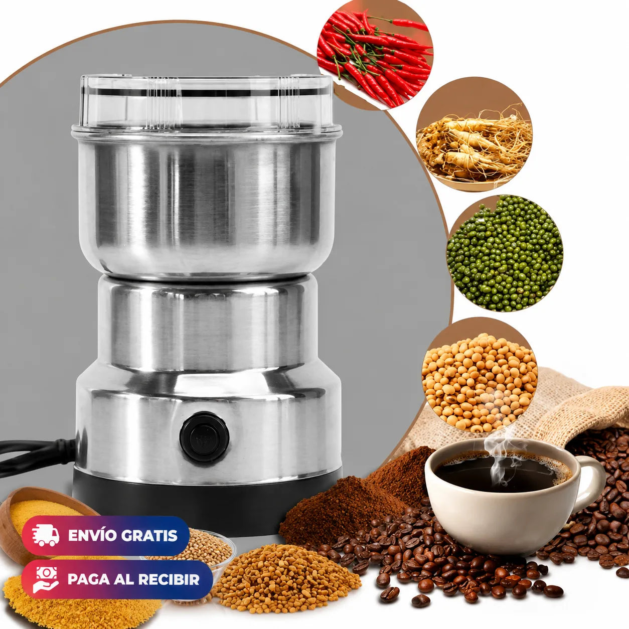 MOLINILLO MultiGrind Pro para el Hogar   APROVECHA 50% OFF, ENVIO GRATIS Y PAGAS AL RECIBIR