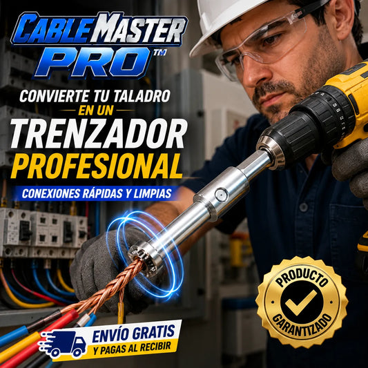 Adaptador CableMaster Pro™   Convierte tu taladro en un trenzador profesional para conexiones rápidas y limpias