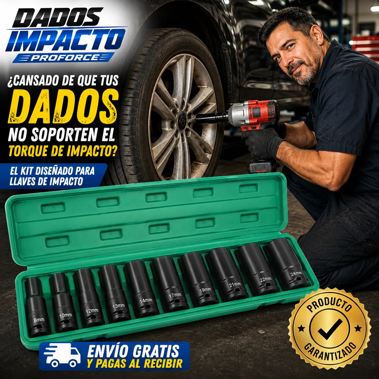 DADOS IMPACTO PRO FORCE   El juego completo para trabajar con máxima resistencia