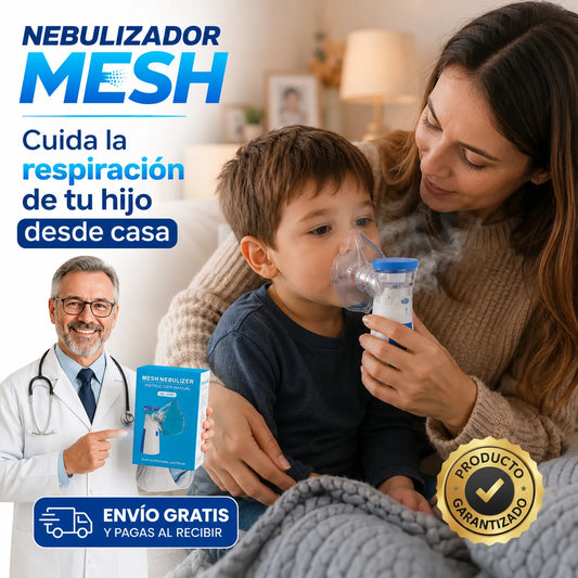 NEBULIZADOR MESH  Terapia respiratoria silenciosa y portátil para la familia