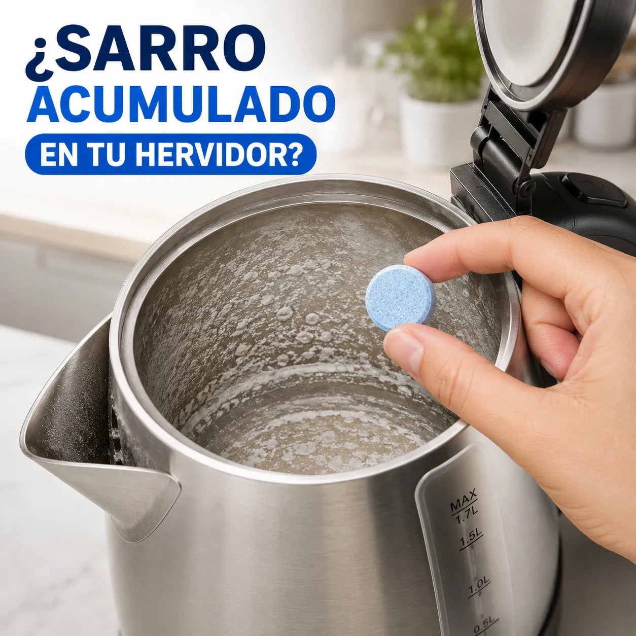 Pastillas SARRO CLEAN   Elimina el sarro de tu hervidor y toma agua limpia