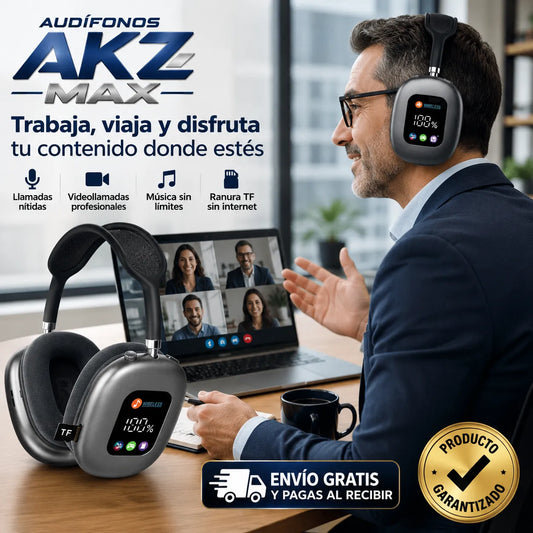AUDIFONOS AKZ-MAX  Trabaja, llama y disfruta tu contenido donde estés
