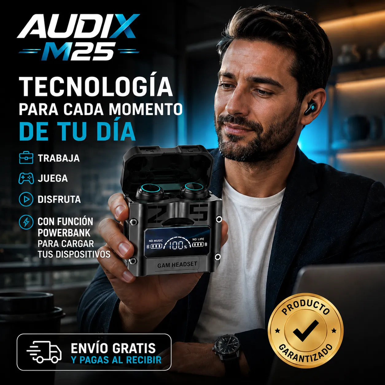 AURICULARES AUDIX M25   trabaja, juega y disfruta tu contenido como un profesional