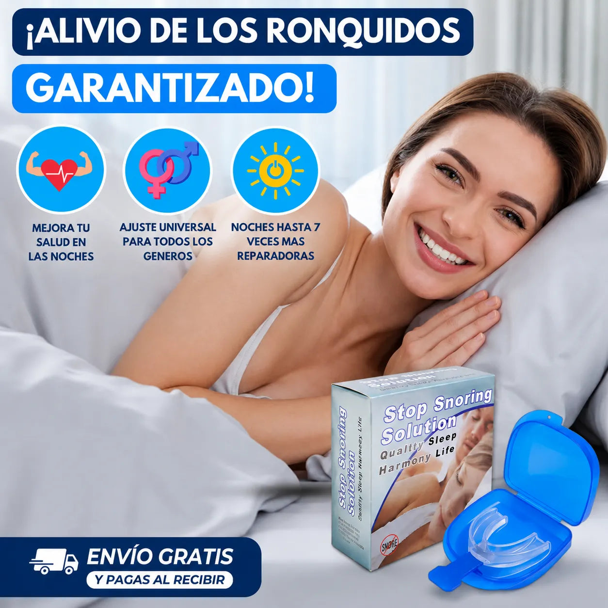 PLACA STOP SNORING El secreto para dormir feliz
