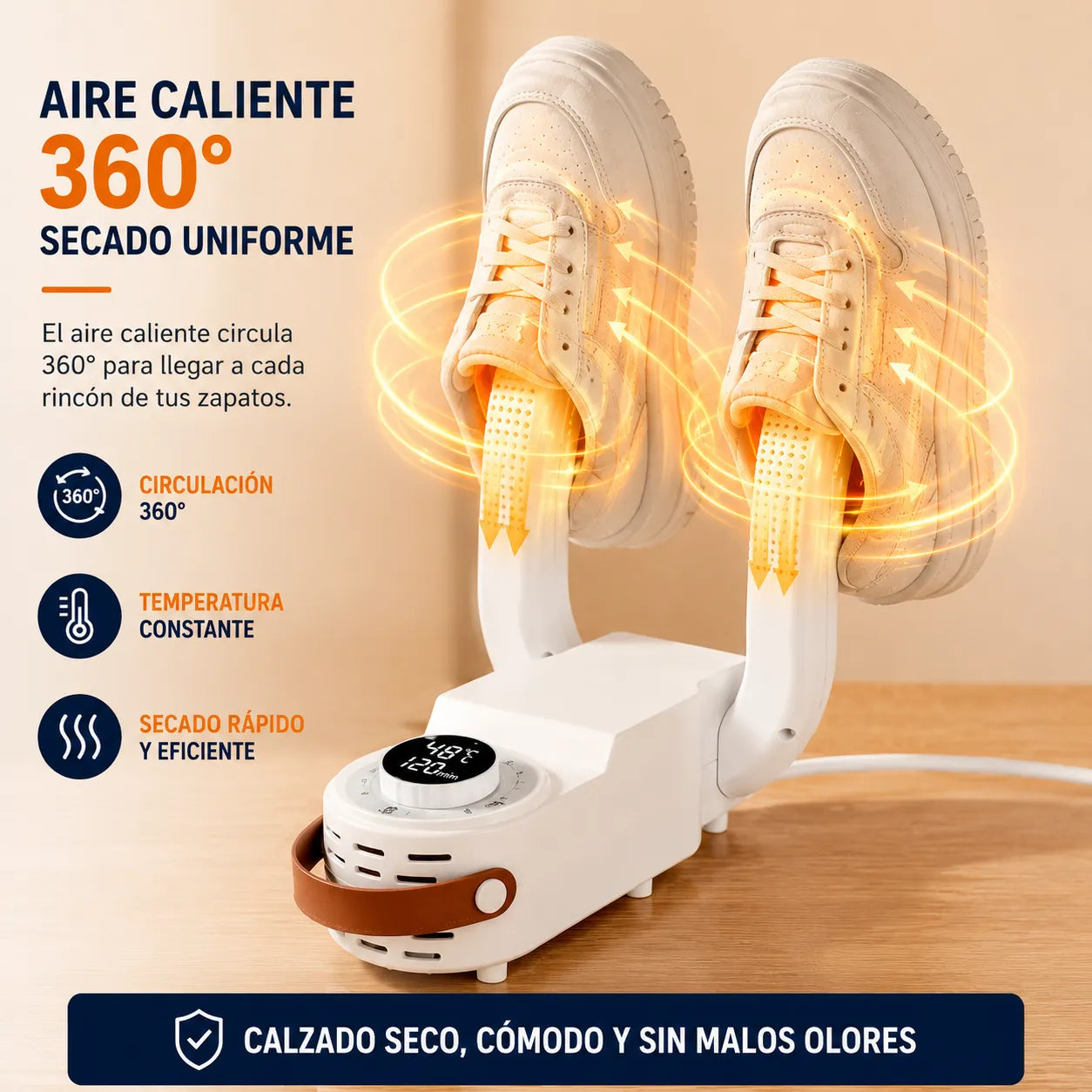SECADOR TERMOSTEP PRO   Seca tu calzado y déjalo listo para volver a usar en minutos.