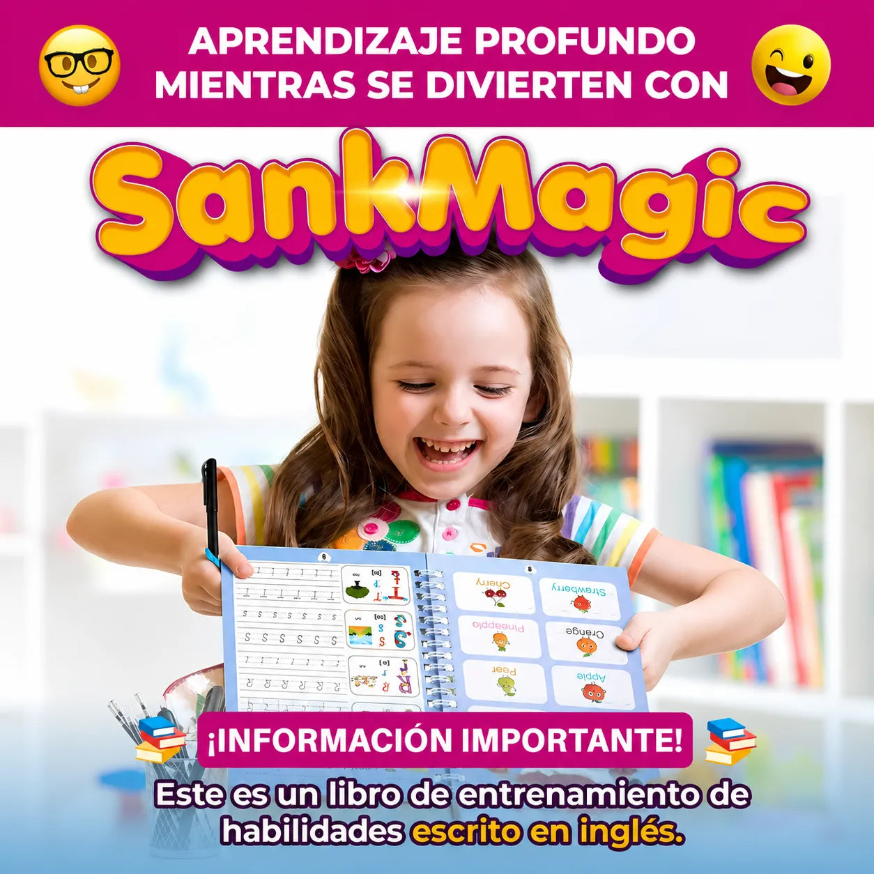SANK MAGIC™  La forma más divertida de mejorar la escritura de tu hijo