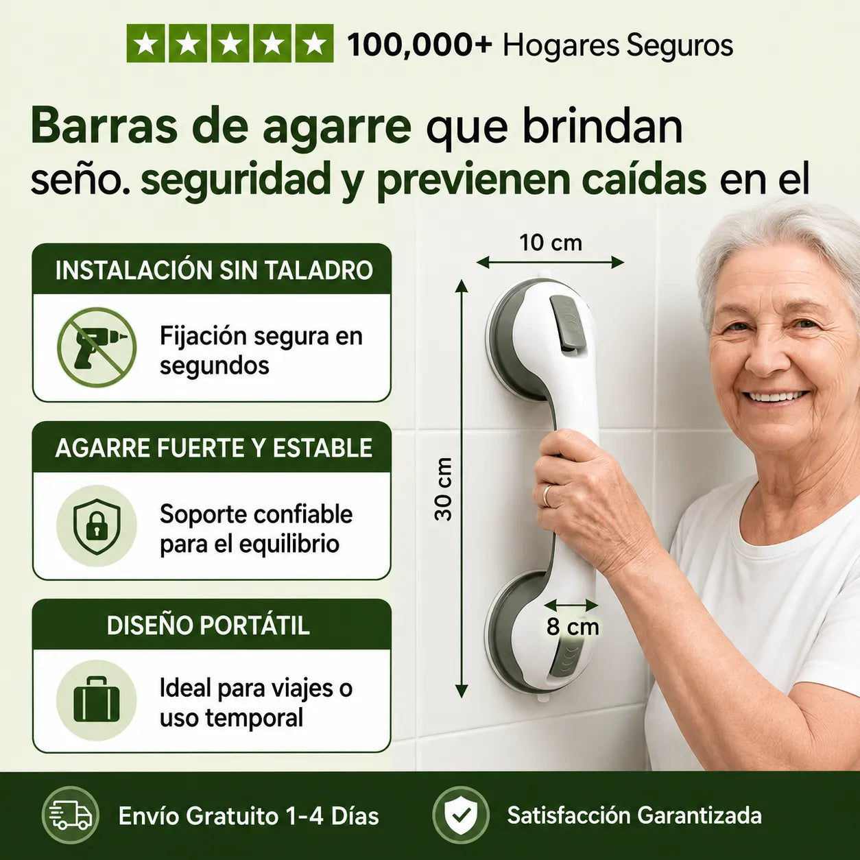 SOPORTE DE SEGURIDAD HELPING HANDLE™   Un punto de apoyo para tu baño