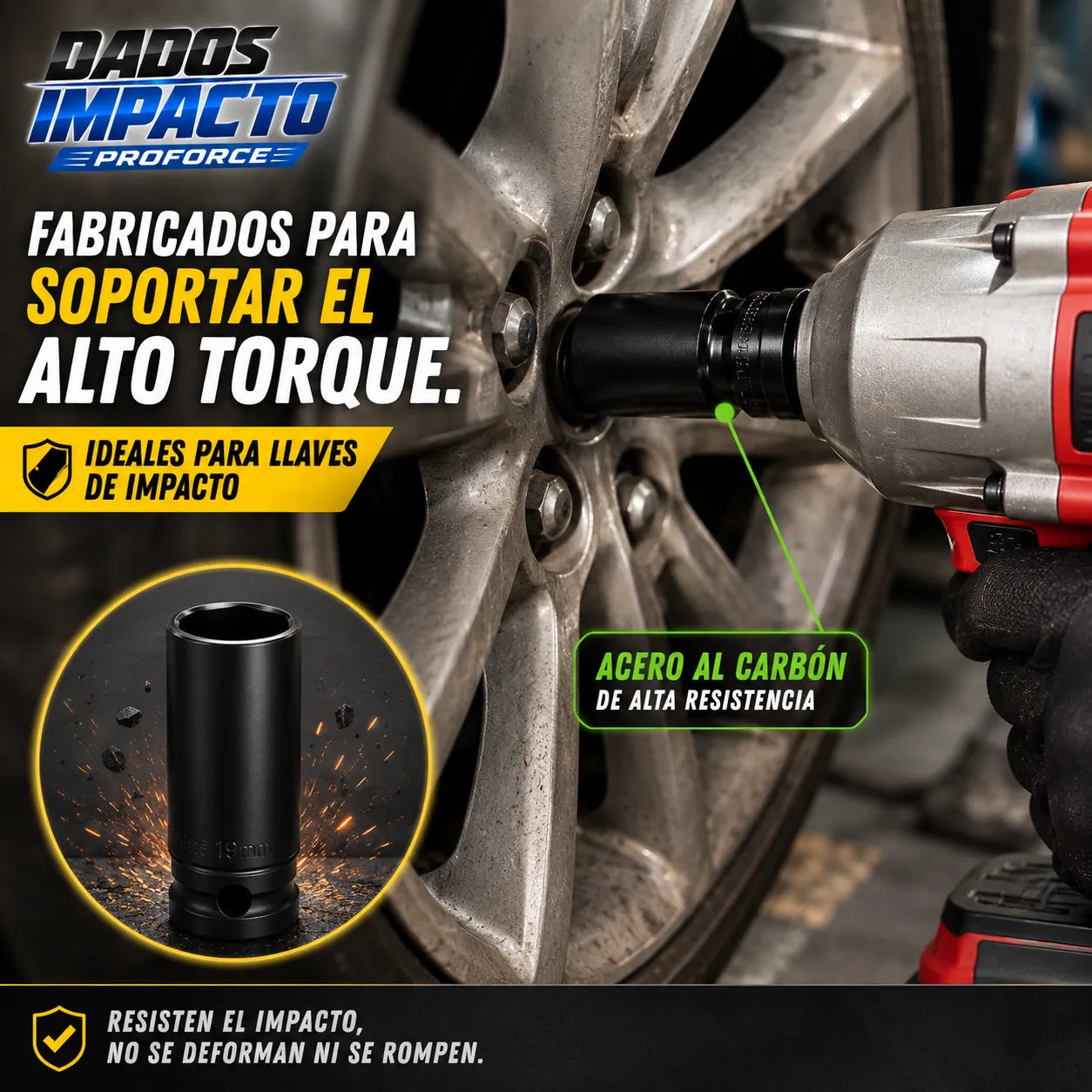 DADOS IMPACTO PRO FORCE   El juego completo para trabajar con máxima resistencia
