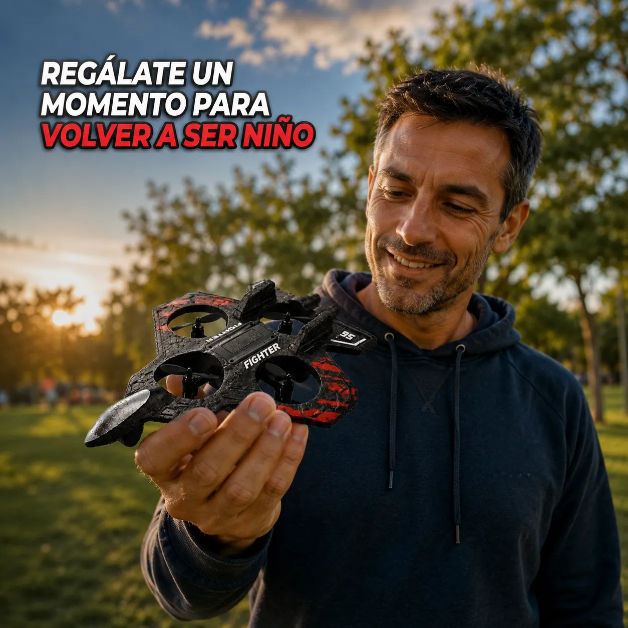DRON STAR FIGHTER   Revive la emoción de volar y compártela con tu hijo