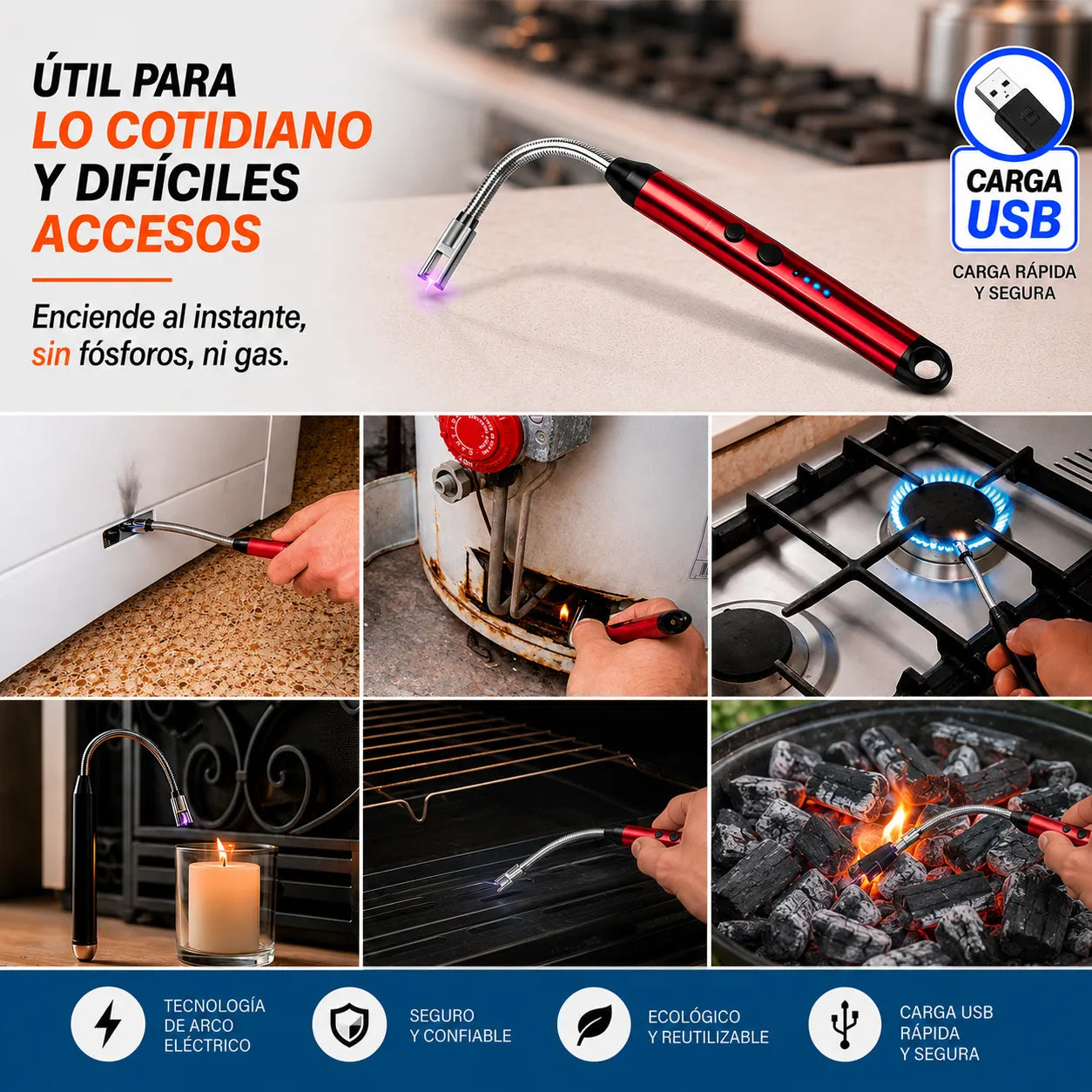 Chispero Eléctrico USB Bigan Flex™