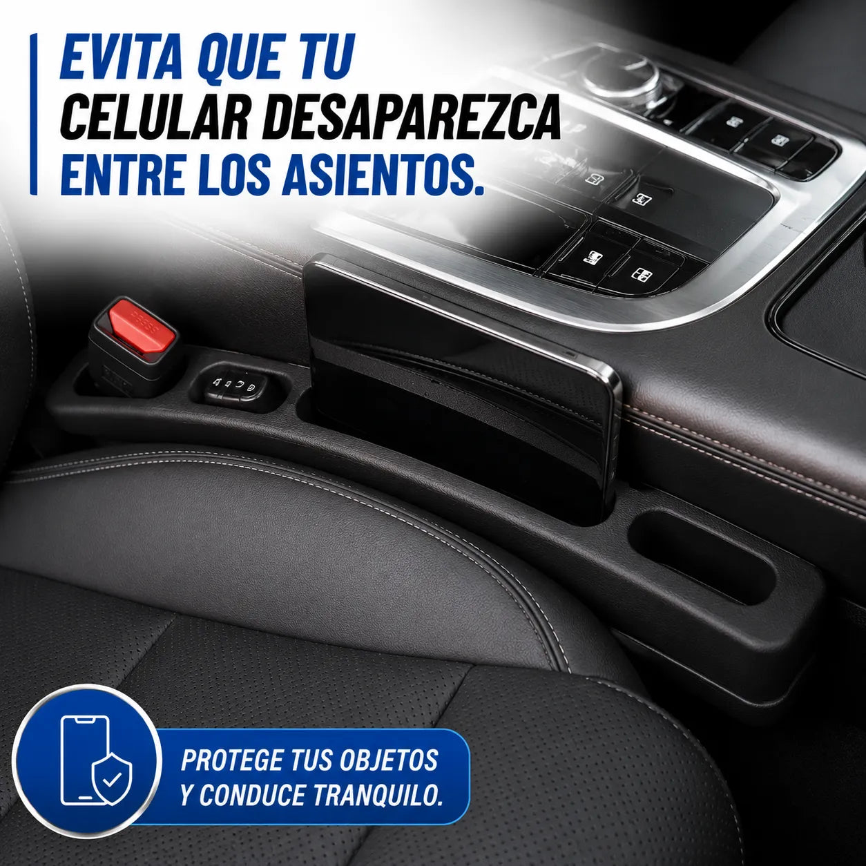 PROTECTOR AUTOGAP PRO   Evita que tus objetos caigan entre los asientos