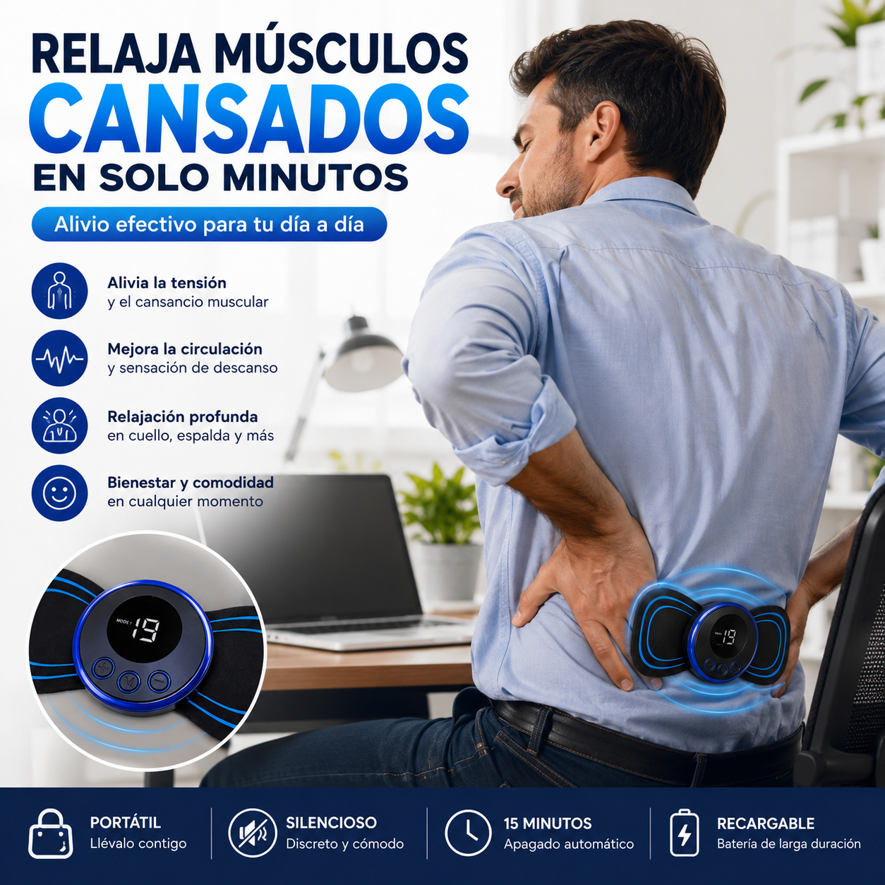 MASAJEADOR BODY FIT  Alivio muscular portátil en cualquier momento